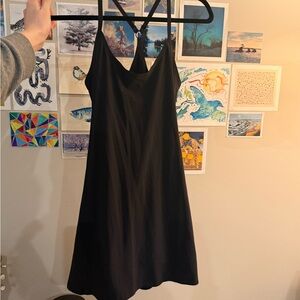 Outdoor Voices Black Midi Dress